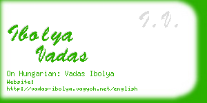 ibolya vadas business card